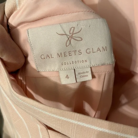 EUC Gal Meets Glam Samantha pink dress, size 4, pockets, bow back, pleated - Picture 4 of 8